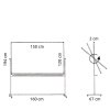 Schwenktafel, Whiteboard für intensiven Gebrauch auf mobilem Stativ - 8 Größen - 120x150 cm #5