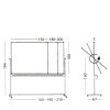 Schwenktafel, Whiteboard für intensiven Gebrauch auf mobilem Stativ - 8 Größen - 100x150 cm #5