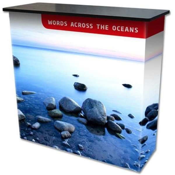 Pop-up Counter Textil mit Druck auf Textil-Banner