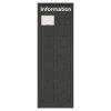 Info-Modultafel aus Kunststoff mit APET-Frontplatten, anthrazit -16xA6 #1