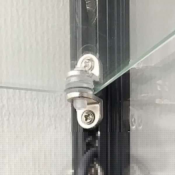 Vitrine - Showcase Tower Solo Glasvitrine mit Unterschrank, LED-Licht und Schloss - Schwarz #3