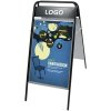 Expo Sign Kundenstopper mit Logo schild - A1 - schwarz #3