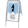 Expo Sign Standard Kundenstopper - 70x100 cm - Silber #2