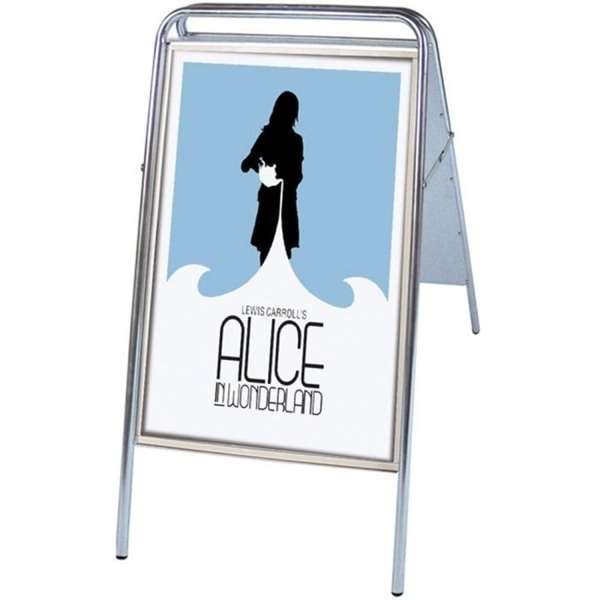 Expo Sign Standard Kundenstopper - 70x100 cm - Silber #2