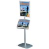 Mini Multi Stand 5 Infoständer - Einseitiger A4-Klapprahmen + A3-Stahlregal #2