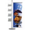 Multi Stand Prospekthalter 19 - einseitig, 1 Stück 70 cm Banner + 4 x A4-Regale #2