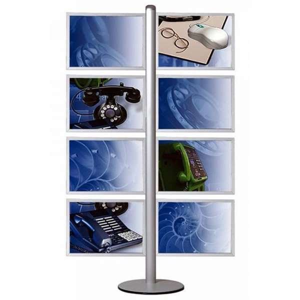 Multi Stand Prospekthalter 14 - doppelseitig mit 8xA3-Einschub, horizontal #2