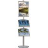 Multi Stand 3 Infoständer - einseitig mit 2 Acrylregalen 25mm, 1 x 60 x 85 cm #6
