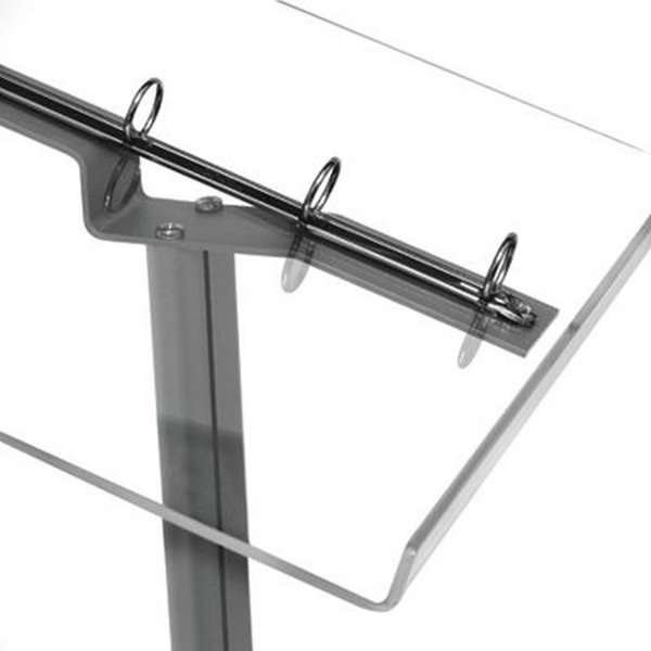 Flick Menükartenständer horizontal - A4 Blattauflageständer - 21 x 29,7 cm - Silber #2