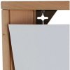 Wandbroschürenhalter aus Holz. Naturholz. 5xA4 #2
