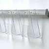 Prospekthalter für die Wand, Aluminiumschiene mit 2 Stk. A4-Acrylhalter #2