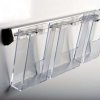 Prospekthalter für die Wand, Aluminiumschiene mit 2 Stk. A4-Acrylhalter #4