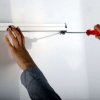Prospekthalter für die Wand, Aluminiumschiene mit 2 Stk. A4-Acrylhalter #7