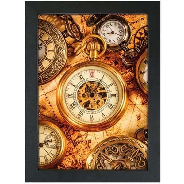 CROWN Klapprahmen mit 33mm Aluminium-Flachprofil, schwarz - 100 x 140 cm #1