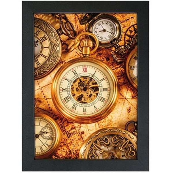 CROWN Klapprahmen mit 33mm Aluminium-Flachprofil, schwarz - 70 x 100 cm #1