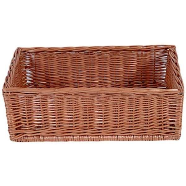 Korb quadratish für Impulz shop Display 41x61x20cm braun #1