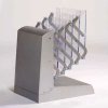 Klappbarer Prospektständer - 5xA4 - 21x29,7 cm - grau #2
