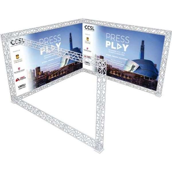 Crown Truss 15 Messewand U-Form 4 x 4 m - weiß #1