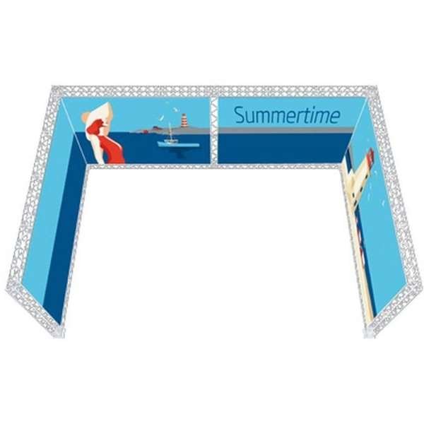 Crown Truss 15 Messewand U-Form 4 x 6 m - weiß #2