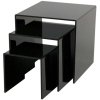 Display Podest, Dekoregal Displayregal - 3 Stk. - schwarz #1