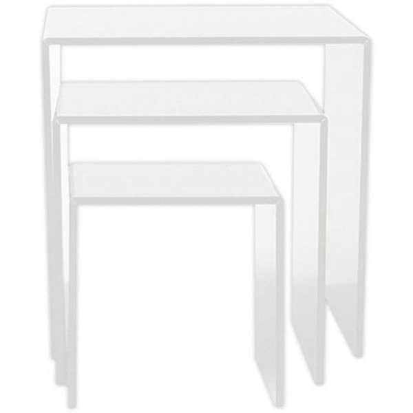 Display Podest, Dekoregal Displayregal - 3 Stk - Transparent #1