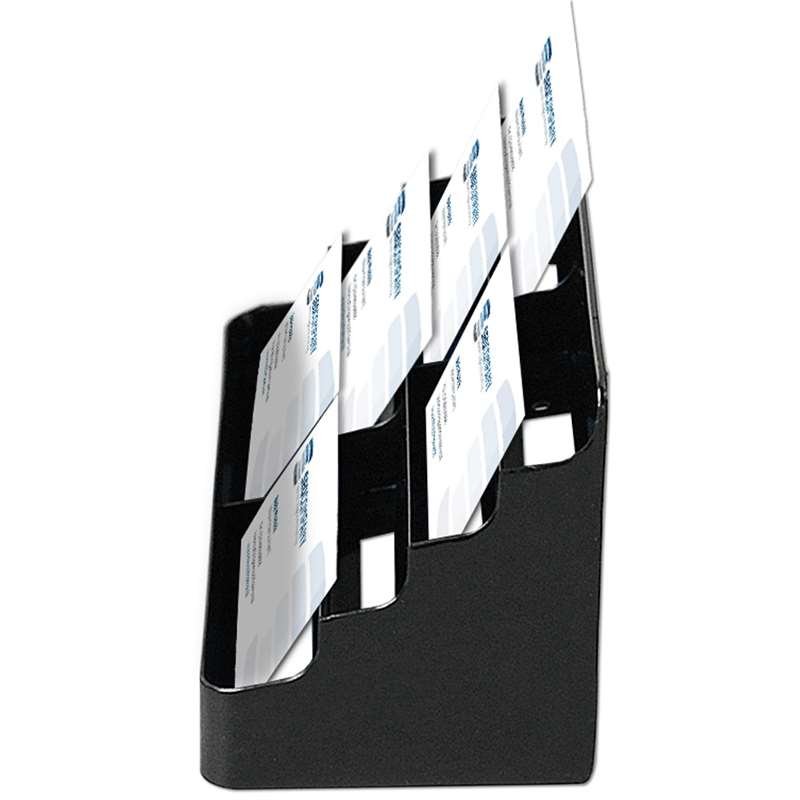 Visitenkartenhalter x 8, schwarzes Acryl #3