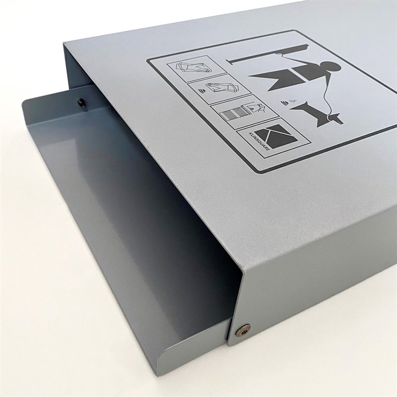 Eco Dispenser für Hundebeuteln, silber mit Druck #4