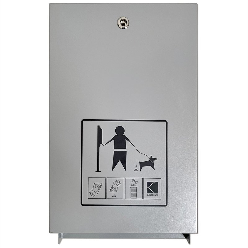Eco Dispenser für Hundebeuteln, silber mit Druck #2