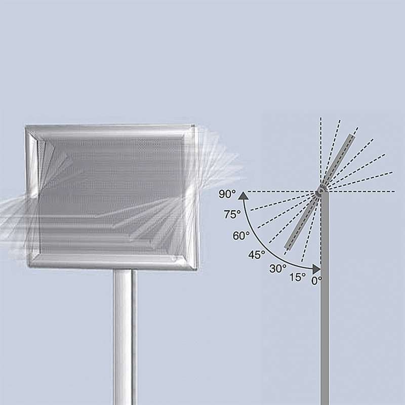 Flex Infoständer verstellbar - A3 - Silber #9
