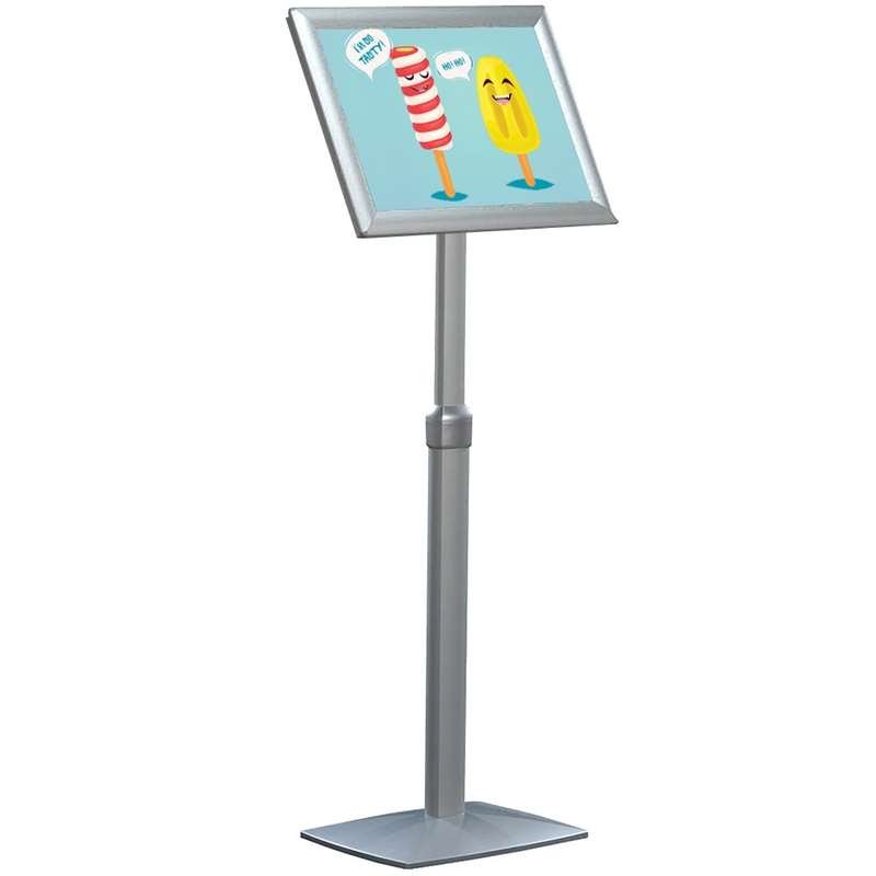 Flex Infoständer verstellbar - A3 - Silber #1