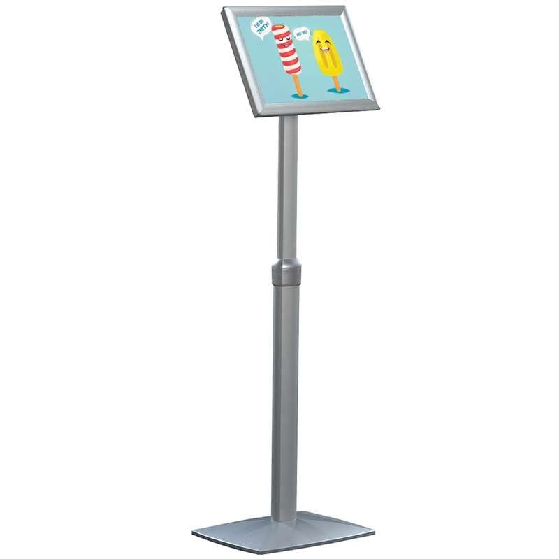 Flex Infoständer verstellbar - A4 - Silber #1