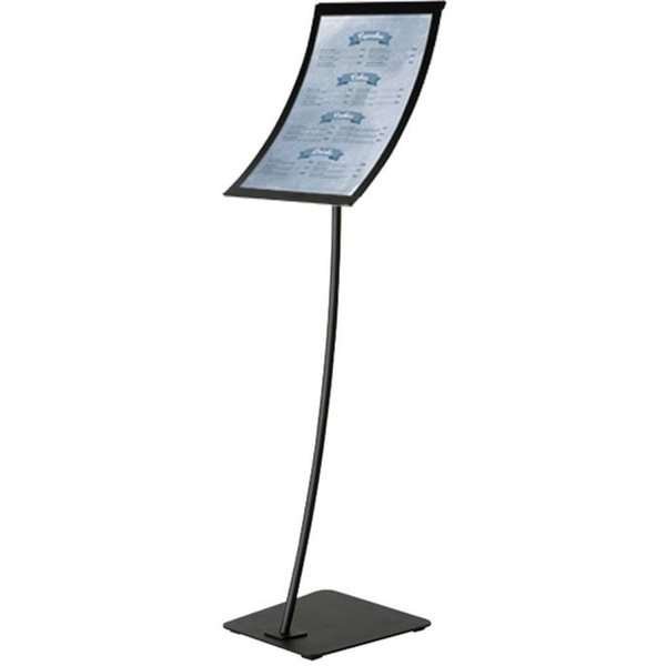 Infostand Curved schwarz A3 #1