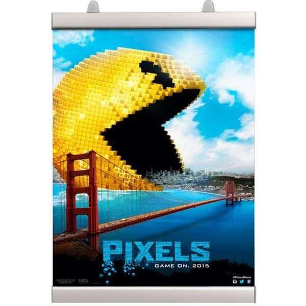 Posterklemmen-Set, Posterleiste mit 25mm Aluminium-Posterstreifen - 120 cm #1