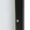 Schwarze Infobox magnetisch mit Schloss - 9xA4 - schwarz #4