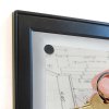 Schwarze Infobox magnetisch mit Schloss - 9xA4 - schwarz #3