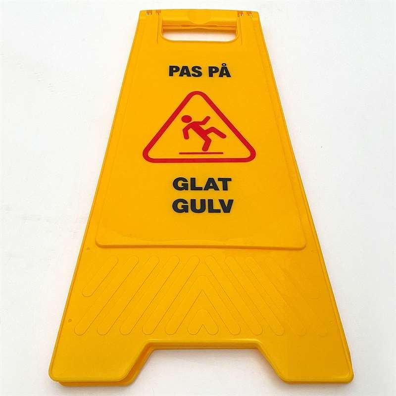 Warnschild mit dänischem Text #2