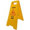 Warnschild mit dänischem Text #1