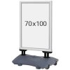 Wind-Sign Waterbase Budget Kundenstopper - 70x100 cm - Silber #1