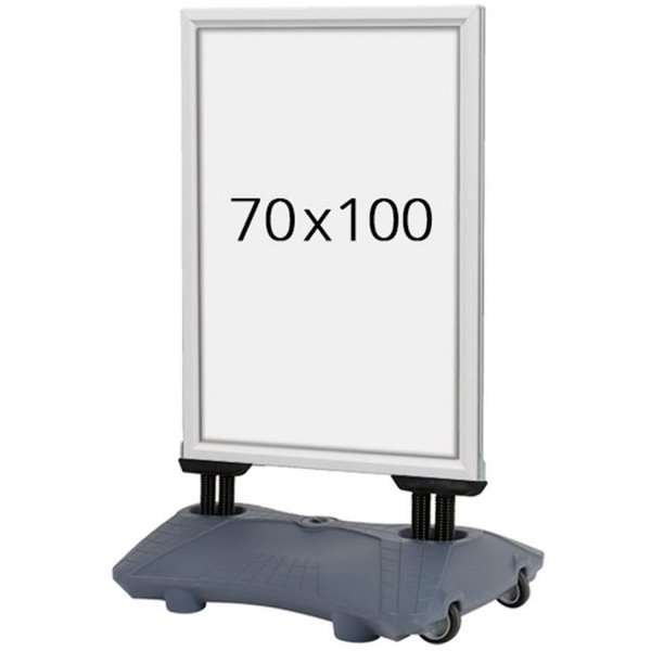 Wind-Sign Waterbase Budget Kundenstopper - 70x100 cm - Silber #1