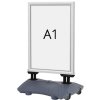 Wind-Sign Waterbase Budget Kundenstopper - A1 - Silber #1