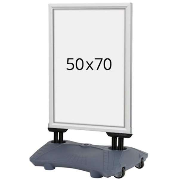 Wind-Sign Waterbase Budget Kundenstopper - 50x70 cm - Silber #1