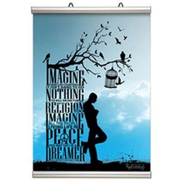 Poster-Line Set, Posterleiste mit 26mm Alu-Posterleisten - 30cm (A3) #1
