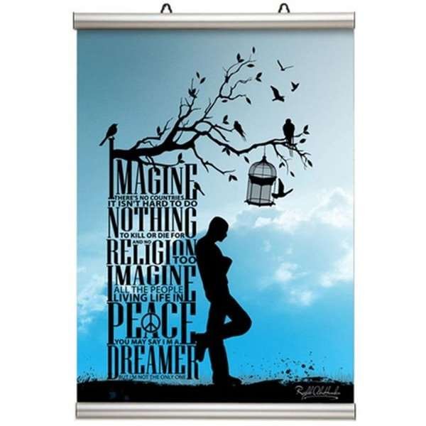 Poster-Line Set, Posterleiste mit 26mm Alu-Posterleisten - 85cm (A0) #1