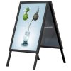Alu-Line Standard Kundenstopper - 50x70 cm - schwarz #1