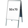 Alu-Line Rondo Kundenstopper - 50x70 cm - Silber #1