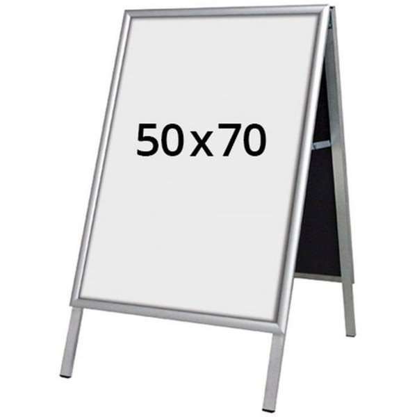 Alu-Line Budget Kundenstopper, silber, 50 x 70 cm #1