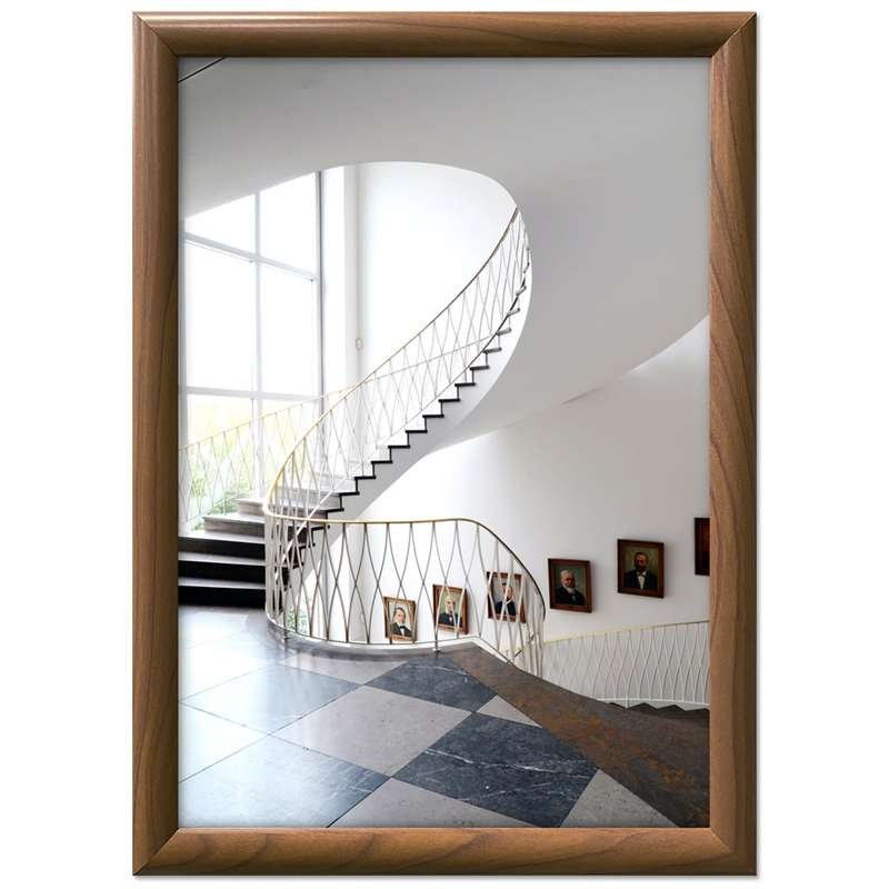 Klapprahmen mit 25mm Aluminiumprofil, Holzoptik - 70 x 100 cm #2