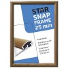Klapprahmen mit 25mm Aluminiumprofil, Holzoptik - A4 #1