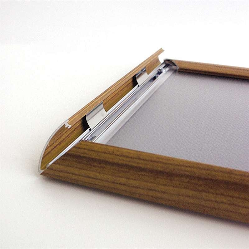 Klapprahmen mit 25mm Aluminiumprofil, Holzoptik - A4 #4