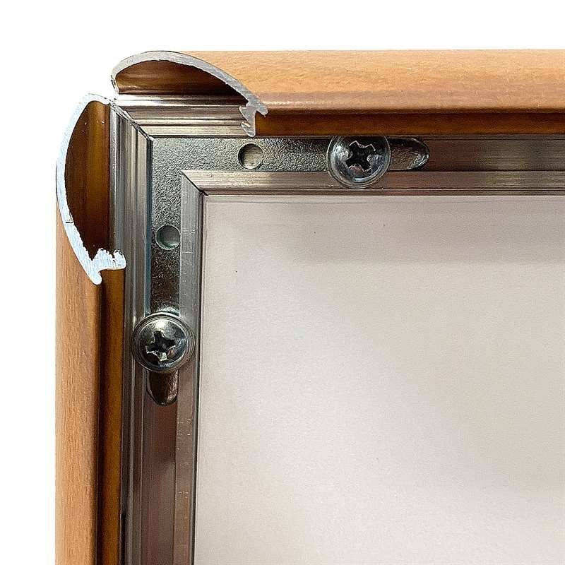 Klapprahmen mit 25mm Aluminiumprofil, Holzoptik - A4 #3